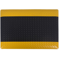 Anti-fatigue Mat Diamond Plate 3 ft x5 ft Thick 1/2” Black Yellow