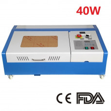 40W CO2 Laser Engraver And Cutter With 12 x 8 inches  Worktable Area