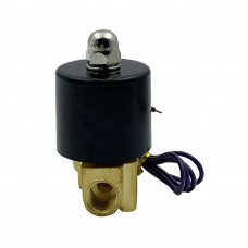 1/4" NPT Brass 2 Position 2 Way Normally Closed AC110V Electromagnetic Solenoid Valve