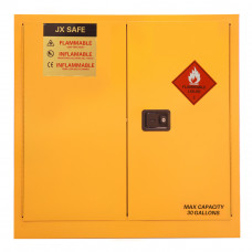 Flammable Cabinet Manual Close Double Door, 30 Gallon 44" x 43" x 18"