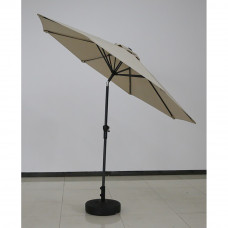 6ft Outdoor Marketing Patio Umbrella Crank and Tilt  Light Grey