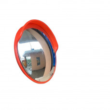 12'' Outdoor Convex Mirror Orange Safety and Unbreakable