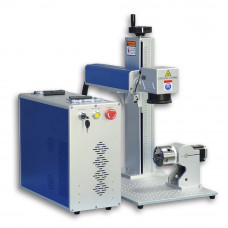 30W Fiber JPT Laser Engraver,Rotary Laser Marking Machine 6.9