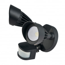 Motion Sensor Lights Outdoor 24 Watt LED Security Light 5000K 2000lm With Photocell and Motion Sensor Black IP54
