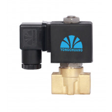 24VDC Brass Direct Acting Solenoid Valve Normally Closed 1/4" NPT