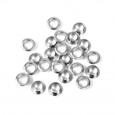 Grommet Machine Stainless Flat Grommet 25/64in 45000pcs Grommets Kit for Grommet Tool, Banner & Posters for Fabric Clothes Leather Belt Punching