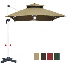 Small Solar led Roma Hanging Umbrella(No  Flap)