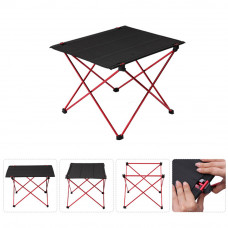 Ultralight Portable Outdoor Folding Camping Fishing Table Large Red