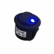 Blue Illuminated Round Rocker Switch SPST ON-OFF 16A/125V 10A/250V 3 Pin