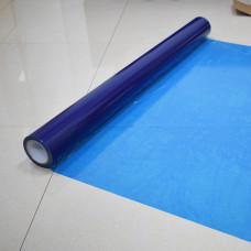 Blue color Hard Floor Protection Film 48'' x 200' 3 Mil Polyethylene