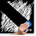 Glass Dry Erase Board - 23"x35" - Black