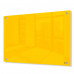 Magnetic Glass Dry Erase Marker Board -24" x 36" -Yellow