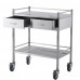 Stainless Steel Anesthesia Utility Table 2 Drawers 35