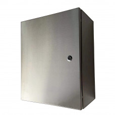 304 Stainless Steel Enclosure Box 12 x 8 x 6 Inch Electrical Enclosure IP65 Waterproof