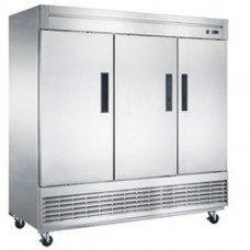 64.8 cu. ft. 3-Door Commercial Refrigerator in Stainless Steel