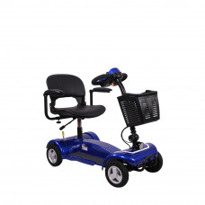 Mobility Scooter Foldable Travel Four-Wheel Electric Scooter With Large Capacity For Elderly And Adults,Blue