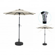 6ft Outdoor Marketing Patio Umbrella Crank and Tilt Beige
