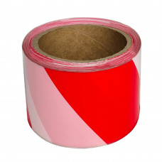 Caution Stripe Tape 3"W x 328'L Red and White 1 Roll