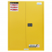FM Approved 90gal Flammable Cabinet 65x 43x 34" Manual Door