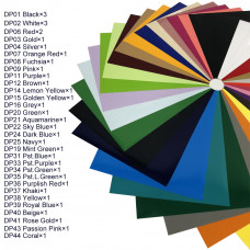 36 Colors PU Heat Transfer Vinyl 10" x 12" Sheet Easy To Weed and Cut