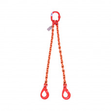 1/2" x 5‘ Chain Sling w/Self-Locking Hook 11600lbs WLL, 2-Leg Grade 80