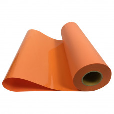 20" x 27 yd Flock Orange Heat Press Vinyl Roll Cut Small Letter for Garment, Jersey Logo, Football Jersey Letter and Number, Shoes