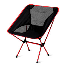 Outdoor Portable Ultralight  Folding Camping Chair 320lbs Capacity Red