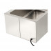 Countertop Electric Food Warmer With Spigot Full Size Pan Wells, 1200W