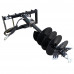 Skid Steer Hydraulic Auger Attachment 9", 12", 18" Bit Post Hole Digger Planetary Drive With 3 Drilling Bits