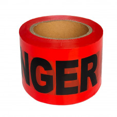 Danger Barricade Tape 3" x 328 ft Red and Black