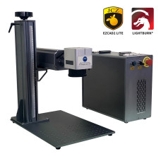 Affordable Cost  50W Raycus Fiber Laser Engraving Marking Engraver Machine for Guns Stippling Metal Polymer Plastic
