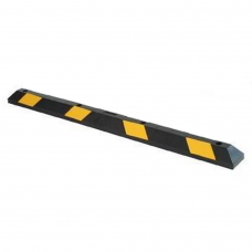 72"L Rubber Parking Stop Rubber Parking Curb Stopper Reflective Tape