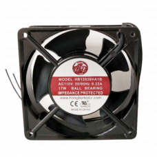 4 - 23/32‘’ 110Vac Standard Square  Axial Fan, 21/18W, 1Ph, 95Cfm