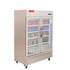 Commercial Refrigerator Reach In Double Glass Door Refrigerator-43 Cubic Feet Restaurant Refrigerator