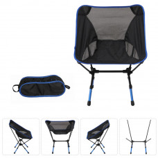 Ultralight Portable Backpacking Adjustable Camping Chair Dark Blue