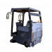 55'' 48Gal Assembled Semi-closed Ride On Floor Sweeper With Shield 48V 100AH Battery
