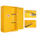 45 Gallons Flammable Storage Cabinets with 2 Shelves Self-Closing Double Door 65