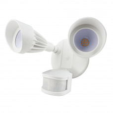Motion Sensor Lights Outdoor 24 Watt LED Security Light 5000K 2000lm With Photocell and Motion Sensor White IP54