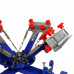 4 Color 2 Station XY Micro Registration Screen Printing Press