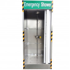 Stainless Steel Emergency Shower Decontamination Booth 40 X 43 X 100