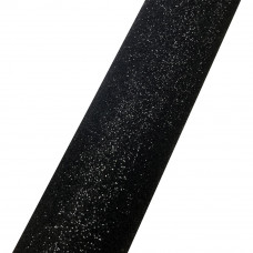 12" x 5yd Glitter Black HTV Roll Easy to Cut Heat Transfer Vinyl DG01