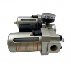 1/2" NPT 123 Psi 25 Micron Pneumatic Air Filter Regulator Lubricator