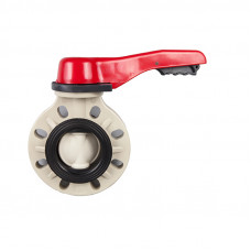 PP 4" Butterfly Valve Lever Operated ANSI 150 psi