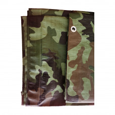 2 pcs Poly Tarp 12' x 16' Camouflage 3 oz Multi Purpose Waterproof