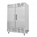 Bolton Tools Double Solid Door Stainless Steel 49 cu.ft Reach-In Commercial Freezer 54" W  -8℉ ~ 0℉ Freezer ETL DOE Certification