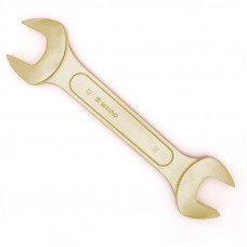 WEDO Non-Sparking Double Open End Wrench, Spark-free Safety Double Open End Spanner,Aluminum Bronze,DIN Standard, BAM & FM Certificate,30 X 32mm