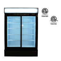 Bolton Tools 52.4" Double Sliding Door Merchandiser Refrigerator 42 cu.ft /1189 L Restaurant Refrigerators ETL DOE