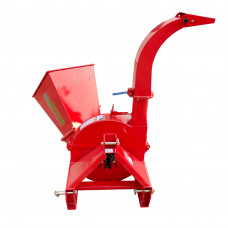 4'' Capacity PTO Wood Chipper Shredder Gravity Feed for 3 Point Hitch Tractor Alloy Steel Blades Cut Tree Mulcher 360 Outlet Rotation