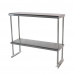 Stainless Steel Double Deck Overshelf - 12" x 36" x 32"