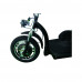 Mobility Scooter Black Small Travel Three-wheeled Foldable Large-capacity Basket